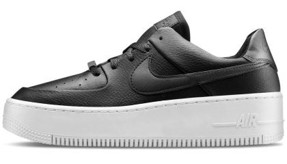 NIKE AIR FORCE 1 SAGE LOW BLACK