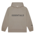 FEAR OF GOD ESSENTIALS 3D SILICON APPLIQUE PULLOVER HOODIE TAUPE