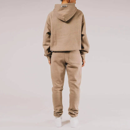 FEAR OF GOD ESSENTIALS 3D SILICON APPLIQUE PULLOVER HOODIE TAUPE