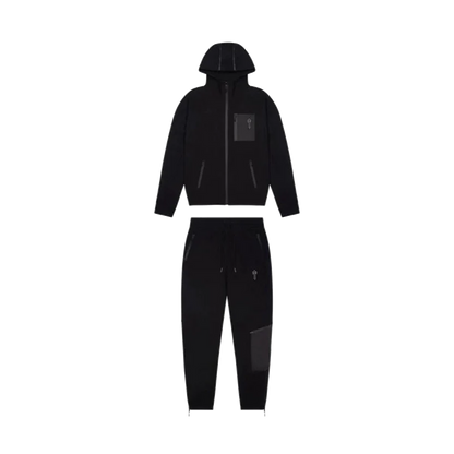 TRAPSTAR IRONGATE T-FLEECE TRACKSUIT - BLACK