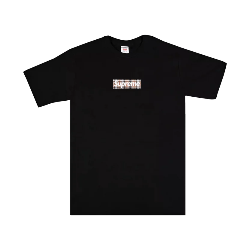 SUPREME X BURBERRY BOX LOGO TEE &