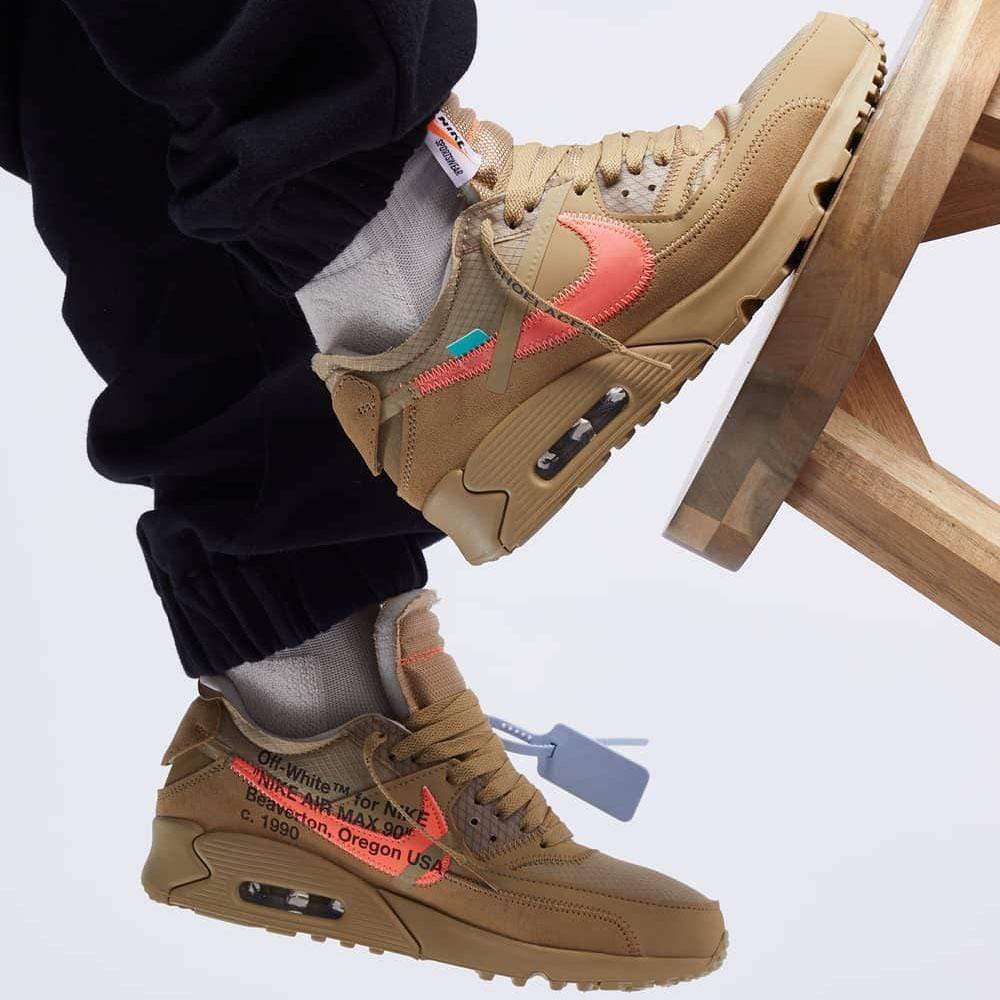 OFF-WHITE X NIKE AIR MAX 90 DESERT ORE