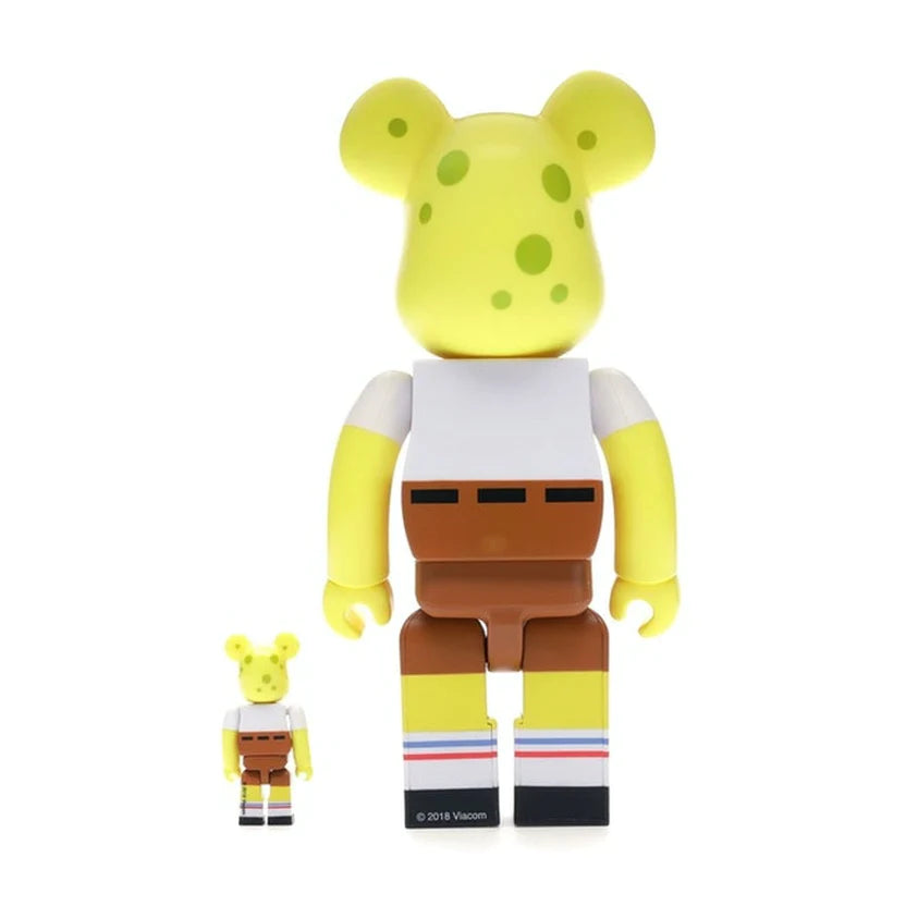 BEARBRICK SPONGEBOB 100% &amp; 400% SET “YELLOW”