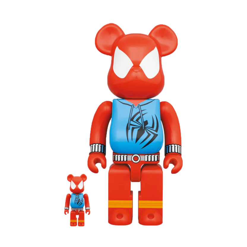 BEARBRICK X MARVEL SPIDER-MAN SCARLET SPIDER 100% &amp; 400% SET