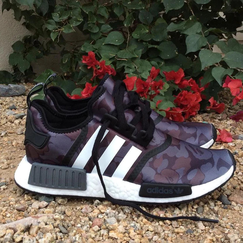 BAPE X ADIDAS NMD_R1 BLACK CAMO