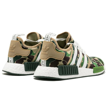 BAPE X ADIDAS NMD_R1 GREEN CAMO