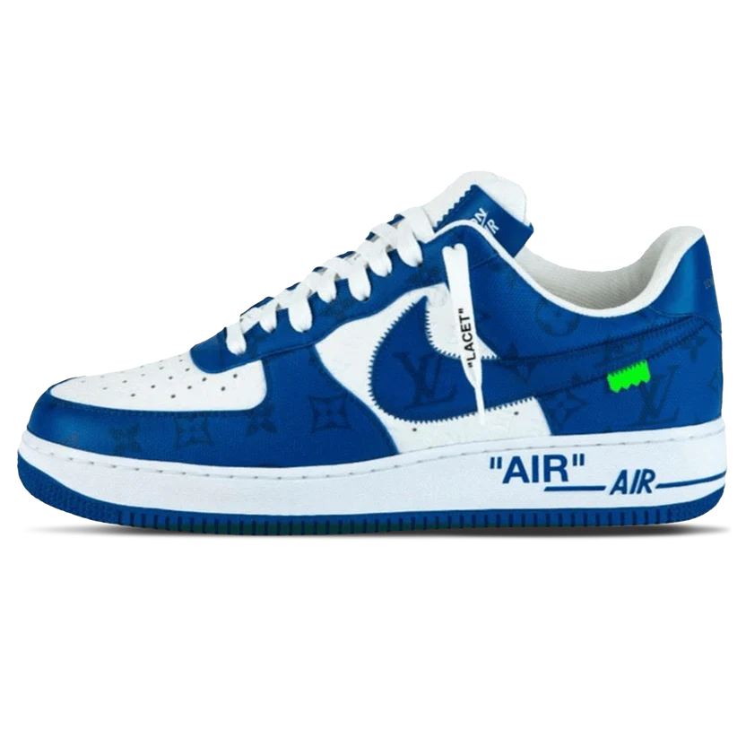 LOUIS VUITTON NIKE AIR FORCE 1 LOW BY VIRGIL ABLOH WHITE ROYAL