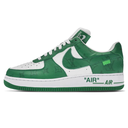 LOUIS VUITTON NIKE AIR FORCE 1 LOW BY VIRGIL ABLOH WHITE GREEN