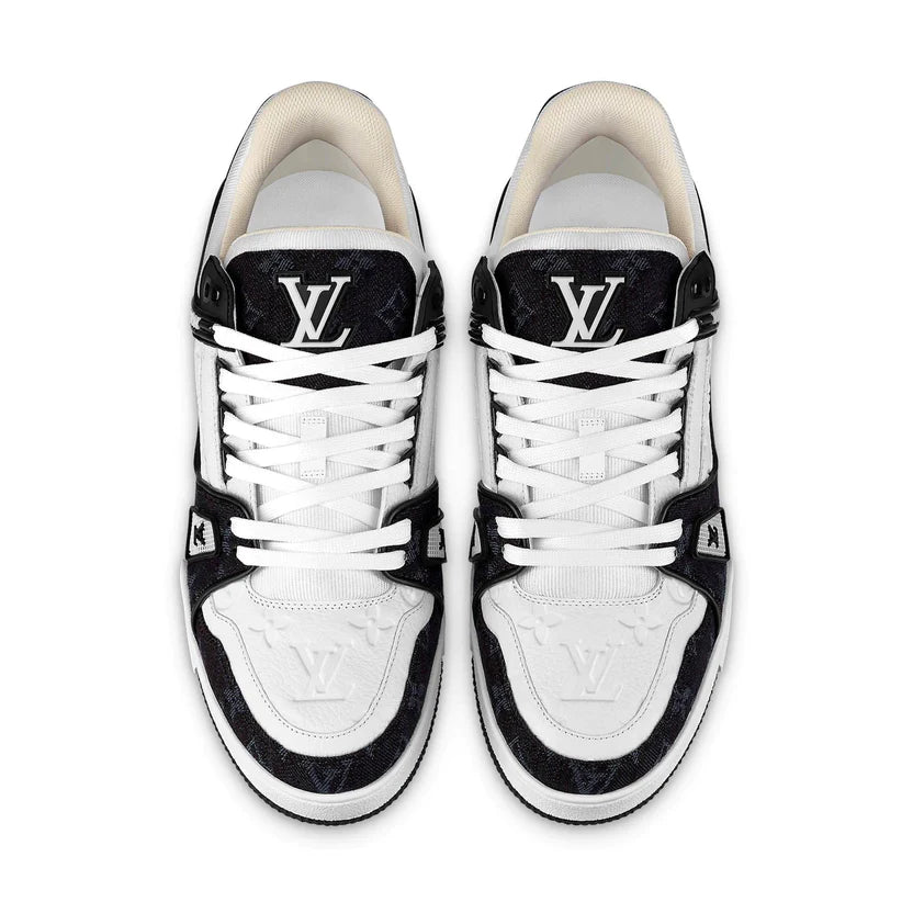 LOUIS VUITTON LV TRAINER WHITE BLACK WHITE