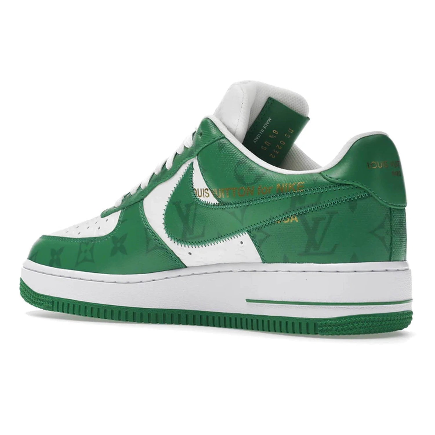 LOUIS VUITTON NIKE AIR FORCE 1 LOW BY VIRGIL ABLOH WHITE GREEN