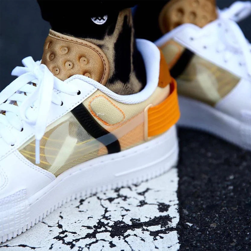 NIKE AIR FORCE 1 TYPE WHITE GOLD