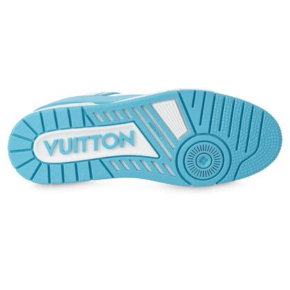 LOUIS VUITTON TRAINER LOW WHITE SKY BLUE