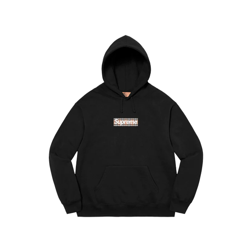 SUPREME X BURBERRY BOX LOGO HOODED SWEATSHIRT &