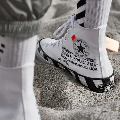 OFF-WHITE X CONVERSE CHUCK 70 STRIPE WHITE