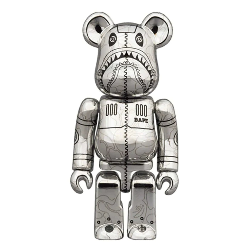 BEARBRICK X BAPE X HAJIME SORAYAMA CAMO SHARK 100% &amp; 400% SET &