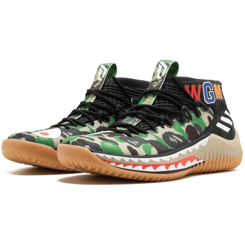 BAPE X ADIDAS DAME 4 &quot;GREEN CAMO&quot;