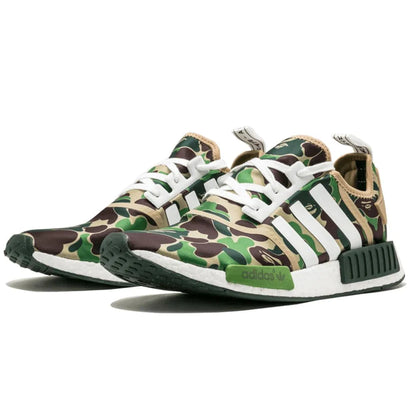 BAPE X ADIDAS NMD_R1 GREEN CAMO