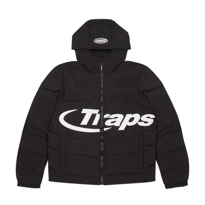 TRAPSTAR HYDERDRIVE HOODED PUFF PUFFER - BLACK