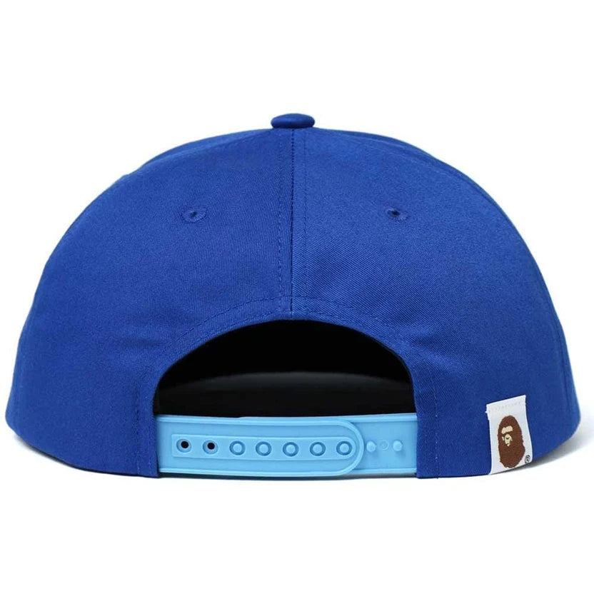 BAPE SEQUIN SNAP BACK CAP BLUE