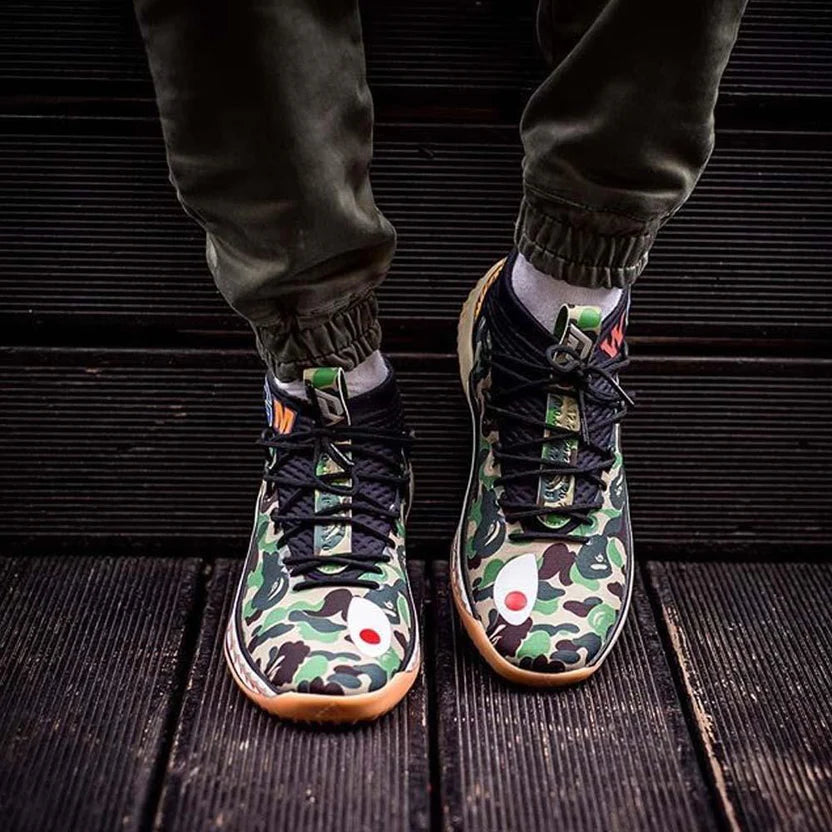 BAPE X ADIDAS DAME 4 &quot;GREEN CAMO&quot;