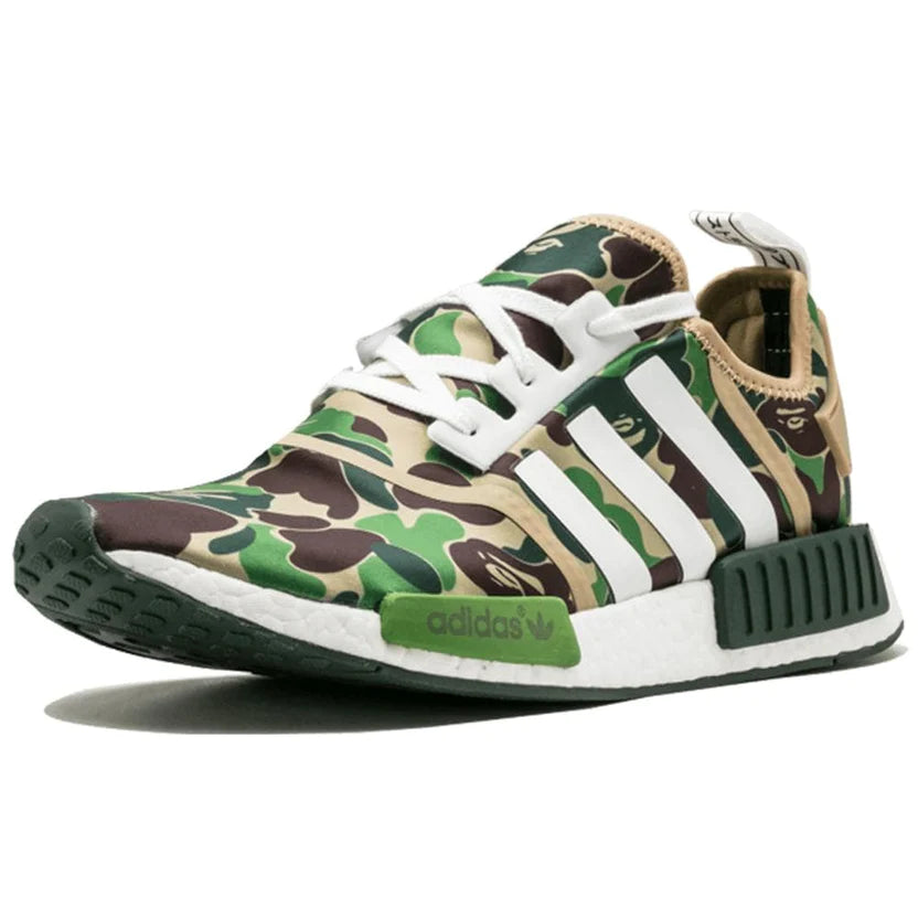 BAPE X ADIDAS NMD_R1 GREEN CAMO