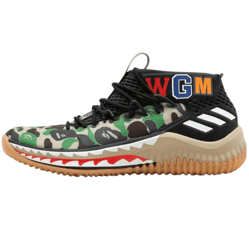 BAPE X ADIDAS DAME 4 &quot;GREEN CAMO&quot;