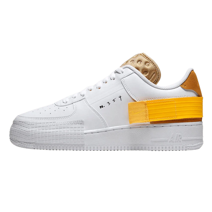 NIKE AIR FORCE 1 TYPE WHITE GOLD