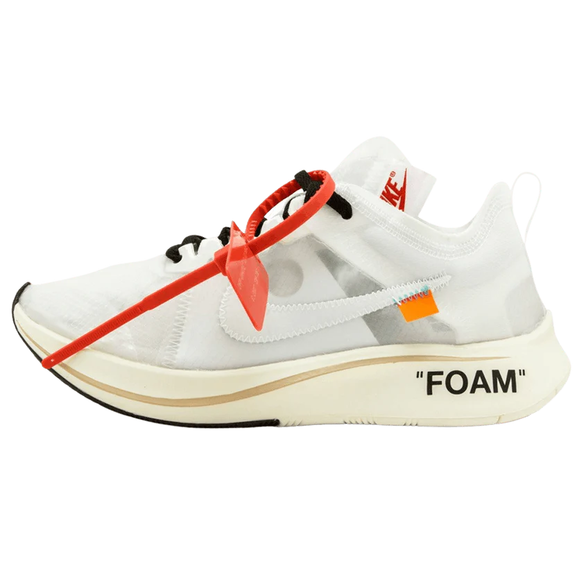 OFF-WHITE X NIKE ZOOM FLY ‘WHITE-WHITE MUSLIN