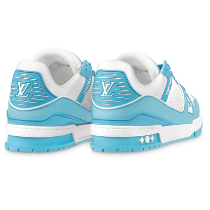 LOUIS VUITTON TRAINER LOW WHITE SKY BLUE