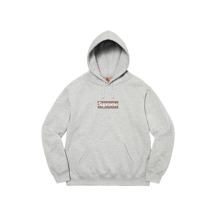 SUPREME X BURBERRY BOX LOGO HOODED SWEATSHIRT &