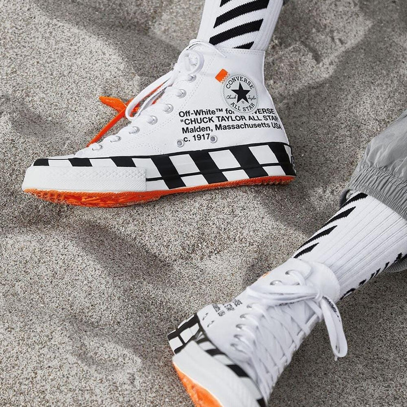 OFF-WHITE X CONVERSE CHUCK 70 STRIPE WHITE