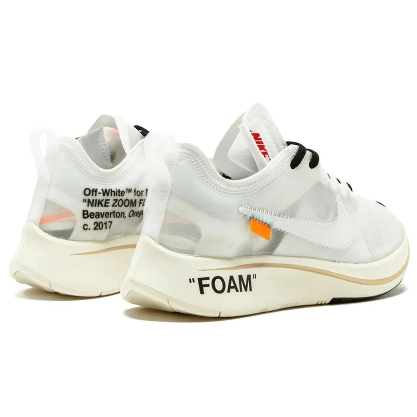 OFF-WHITE X NIKE ZOOM FLY ‘WHITE-WHITE MUSLIN