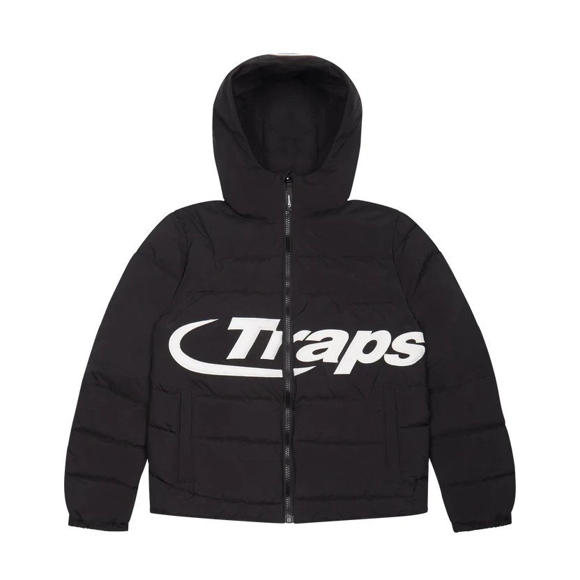 TRAPSTAR HYDERDRIVE HOODED PUFF PUFFER - BLACK