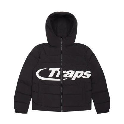 TRAPSTAR HYDERDRIVE HOODED PUFF PUFFER - BLACK