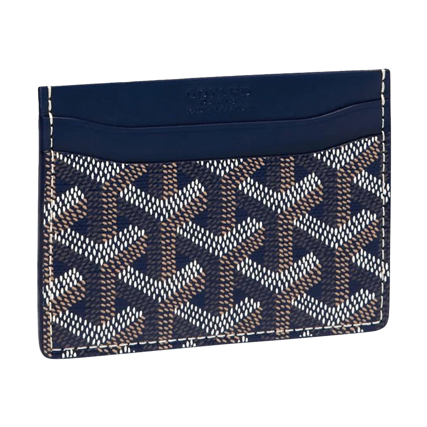 GOYARD SAINT SULPICE NAVY BLUE CARD HOLDER