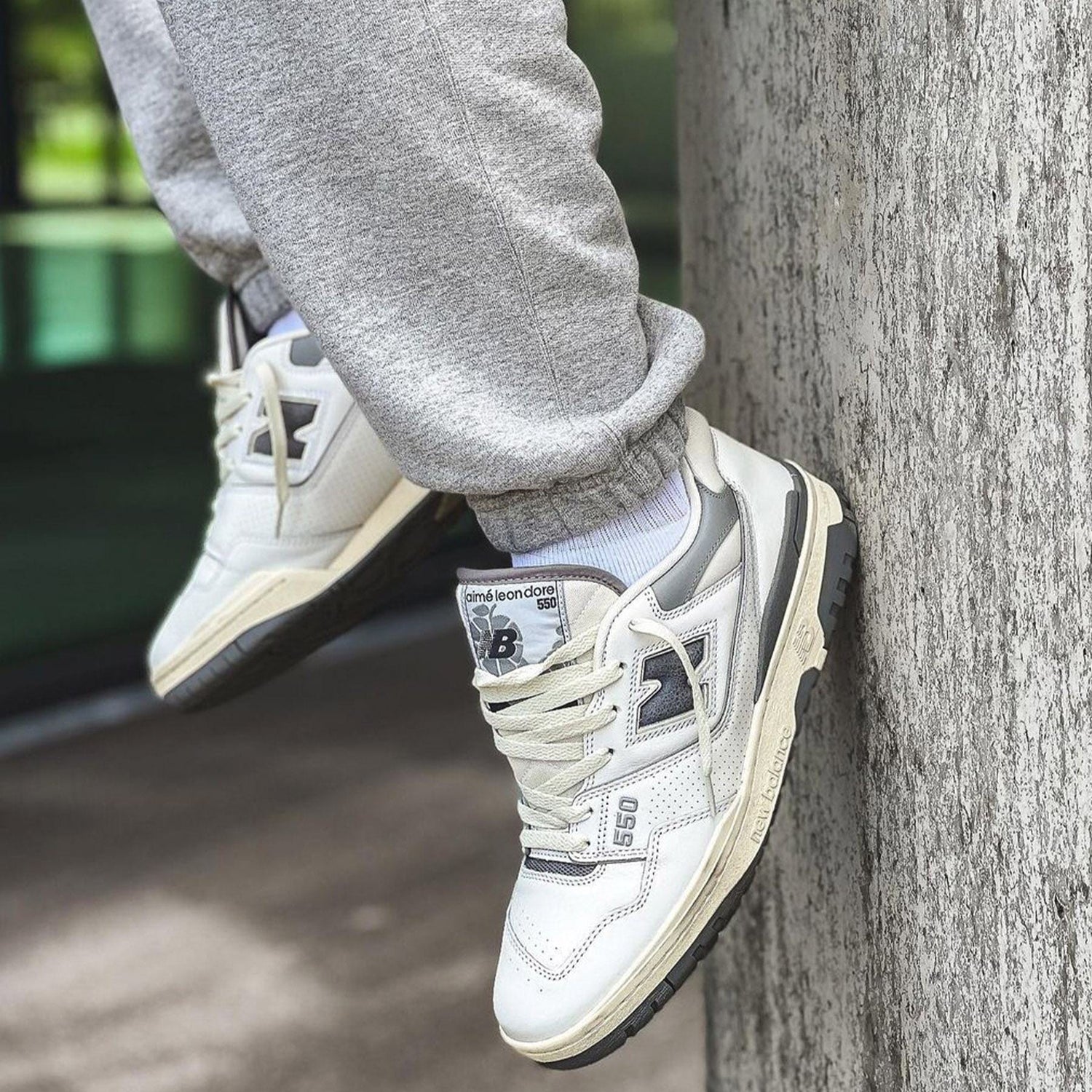 AIMÉ LEON DORE X NEW BALANCE 550 ‘SILVER’