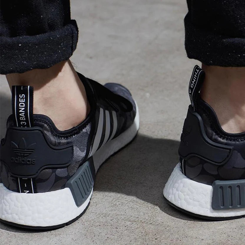 BAPE X ADIDAS NMD_R1 BLACK CAMO