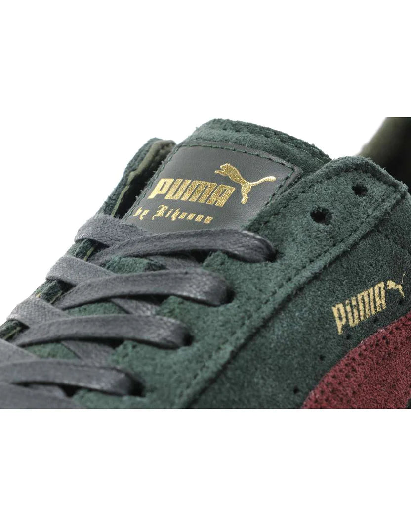 PUMA X RIHANNA SUEDE CREEPERS BORDEAUX GREEN