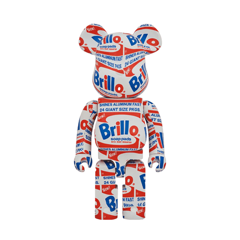 BEARBRICK ANDY WARHOL “BRILLO” 1000%