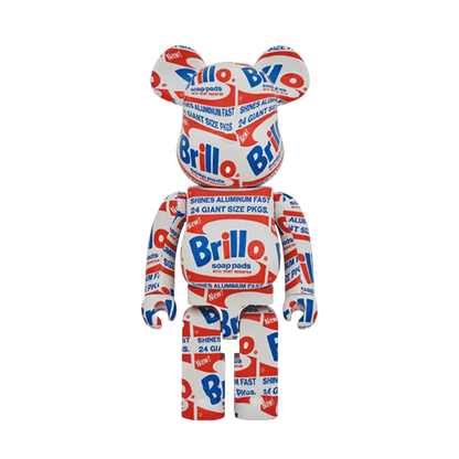 BEARBRICK ANDY WARHOL “BRILLO” 1000%