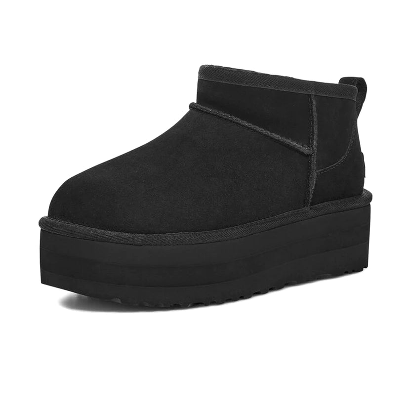 UGG CLASSIC ULTRA MINI PLATFORM BLACK (W)